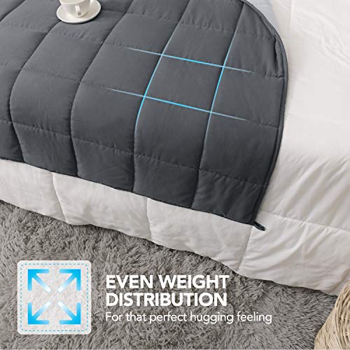 Deconovo Weighted Blanket 100 Cotton Heavy Blanket Filled with Glass