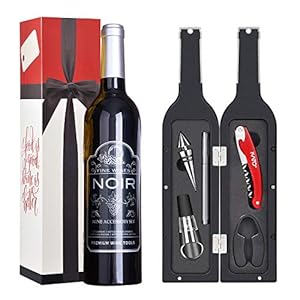 Kato-Tirrinia-Wine-Accessories-Gift-Set-5-Pcs-Deluxe-Wine-Opener-Bottle-Corkscrew-Screwpull-Kit-Great-Gift-for-Wine-Lover-Gadgets-for-Men-Women-Red Wine Accessories Gift Set - 5 Pcs Deluxe Wine Opener Bottle Corkscrew Kit, Great Gift for Wine Lover, Gadgets for Men…