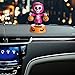 Yunhigh Solar Dancing Toys Halloween Ornament Bobblehead Figures Skulls Skeleton Pumpkin Car Dashboard Decoration Office Desk Home Decor - 3 Pack