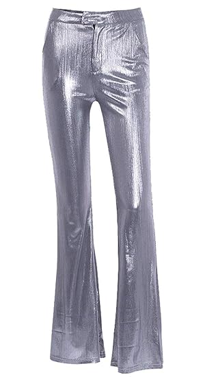 silver bell bottom jeans