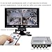 Camecho® 4 Channel CCTV Video Quad Splitter Camera Processor System Kit Switcher Color Remote Control with 5 BNC Adapter