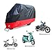 AOAFUN Motorcycle Cover, All Season Waterproof Outdoor Protection,2 Stainless Steel Lock-Holes Design, Fits up to 108