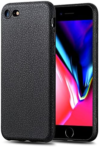 iPhone 7/8 Case,Lamzu Non-Slip Full Protection TPU Soft Slim Case Flexible Shockproof Back Bumper Easy To Clean for Apple iPhone 7/8(Black)