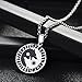 HANDMADE JEWELLERY - Werewolf Sun Moon Stainless Steel Norse Vikings Pendant Necklace Viking Amulet Pendant (55MM(22 Inches))