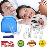 Snoring Solution Anti Snoring Mouthpiece, 4 Set Snore Stopper Nose Vents Nasal Dilators Stop Snoring Mouth Guards Aids Snore Reducing sleep aid devices Device Stop Snore Teeth Grinding