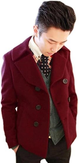 Amazon Pコート ジャケット メンズ 長袖 襟付 ショート丈 通勤からデートまで カジュアル 秋冬用 厚手 オリジナルアイテム付き 2 167 コート ジャケット 通販