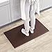 Amazon Basics Rectangular Non-slip Anti-Fatigue Standing Comfort Mat for Home and Office - 20 x 36-Inch, Dark Brown