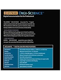 Gyros DIGI SCIENCE   Calibre digital digital digital digital digital (medidas: hasta 0   6 pulgadas o 0.000   5.906 in, gran pantalla LCD de alta resolución de pulgadas a conversión de milímetro)
