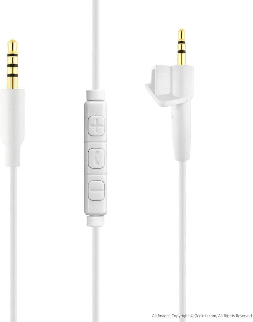 GEEKRIA Audio Cable with Mic Compatible with Bose Around-Ear AE2, AE2i, AE2w Cable