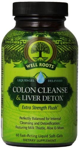 Eh bien les racines Colon Cleanse et supplément de désintoxication du foie, comte 60