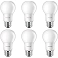 Philips LED Non-Dimmable A19 Frosted Light Bulb: 1500-Lumen, 2700-Kelvin, 14.5-Watt (100-Watt Equivalent), E26 Base, Soft White, 6-Pack, 461995