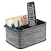InterDesign Twillo Silverware, Flatware Caddy Organizer for Kitchen Countertop Storage, Dining Table - Black