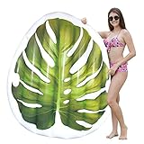 JOYIN Giant Inflatable Tropical Leaf Pool Float, Fun Beach Floaties, Swim Party Toys, Pool Island, Summer Pool Raft Lounge for Adults & Kids
