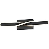 ET2 Lighting E24152-BK Pirouette - 15W 1 LED Bath Vanity-4.75 Inch Tall and 24 Inch Length