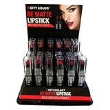6PC City Color Matte Lipstick Perfect Shades of Red set of 6 color #L0021C