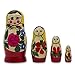 Set of 4 Unfinished Wooden Nesting Dolls DIY Craft Blanks for Painting 4 Inches