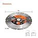 KSEIBI 641370 Premium 7 Inch Dry Wet Cutting Segmented Diamond Saw Blade with 7/8 Inch Arbor for Concrete Stone Brick Masonry