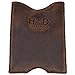 Hide & Drink, Rustic Leather Pocket Sleeve Wallet, for Easy Travelers, Commuters, Card Holder Handmade, Includes 101 Year Warranty (Bourbon Brown)
