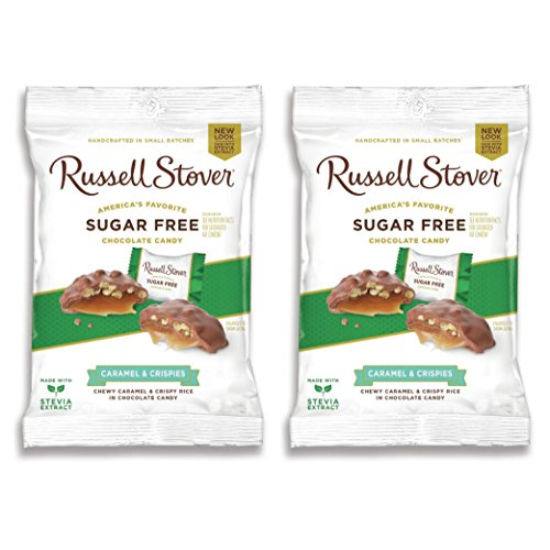 Russell Stover Sugar Free Crispy Caramels, 2-pack of 3oz bags