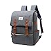 Kemladio Vintage Backpack 15.6 Inch Slim Laptop Bag College Backpack School Bag Casual Daypack for Travel and Trip (Gray)