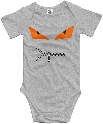 Joanne Samson Zipper Cool Face Baby Bodysuit Toddler Cotton Organic Cotton Bodysuit 12 Months