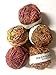 Yarn Place 1 LARGE Hand-Spun Ball Himalaya Recycled Sari Silk Yarn Multi Color Sampler