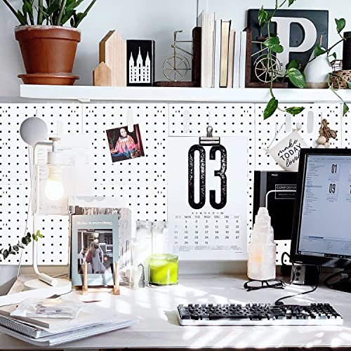 6Pcs Pegboard, Peg Board, Pegboard Wall Organizer, Mount Display