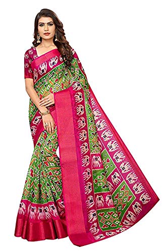 Women's cotton blend Saree(VVMMAIN25_05_multicolor)