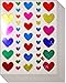 Jazzstick 400 Valentine's day Colorful Glitter Heart Stickers 10 sheets (VST01A20)