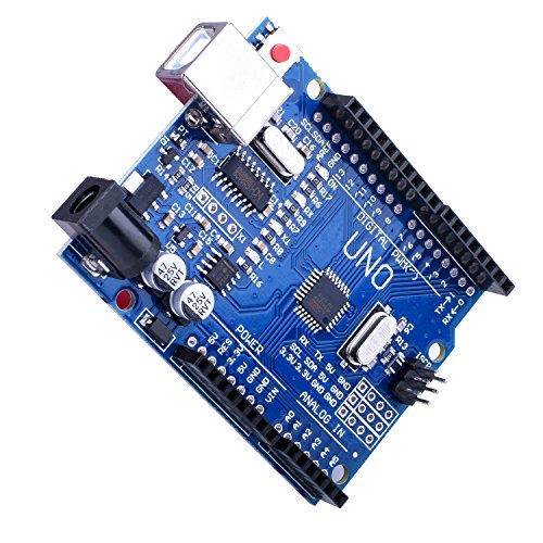 Quimat Arduino UNO R3 ATmega328P CH340 Development Board Compatible Arduino IDE Development Kit Microcontroller with USB Cable Straight Pin Header 2.54mm Pitch Robot Parts