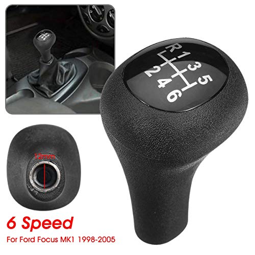 Iris-Shop - 5 6 Speed Car Gear Shift Knob For Ford/Focus MK1 1998-2005 Auto MT Lever Handle Stick Gear Knob Head