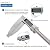 BAOSHISHAN 0-300mm/11.8 Inch Digital Caliper Vernier Caliper Stainless Steel with Long Jaw 150mm/6 Inch Measuring Tool Accuracy:0.01mm Unit mm/in