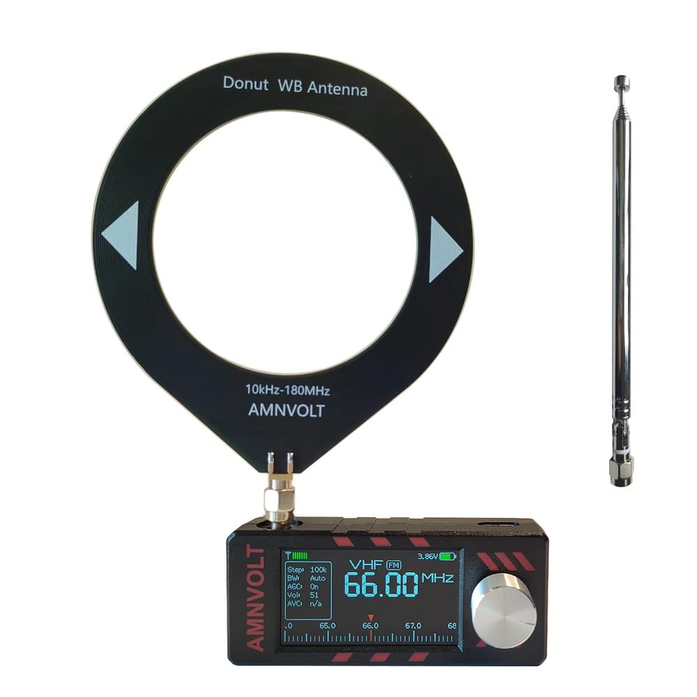 Photo 1 of New Upgraded Portable SI4732 Mini Radio with Has Built-in Headphone Amplifier and Hi-Z,1.9 Inch IPS Color Screen and Exquisite PC Shell,Portable AM FM LSB USB Pocket Radios Receiver