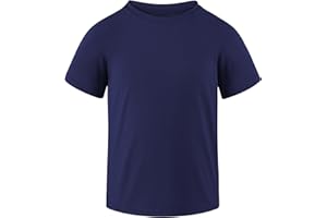 Auranso Boys Rash Guard Short Sleeve Boys Swim Shirt UPF 50+ Quick Dry Shirt for Girls