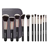 Sixplus 11-Piece Makeup Brush Set, Royal Golden