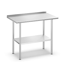 Atelicf Stainless Steel Prep Table for Work, 24