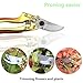 LP Pruner，Sharp Garden Clippers，Tree Trimmers，Professional and durable，Comfortable Slip Less Effort for Men，Women (Golden)