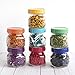 The Goods Mall - 14 Pack - Color Plastic Mason Jar Lids - Fits Ball and Kerr - 7 Wide Mouth and 7 Regular Mouth
