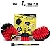 Stiff Bristle Power Scrubber Kit with Extension - Pressure Washer Surface Cleaner Alternative - Ideal for Cleaning Outdoor Garden, Fire Pit, Patio, Graveyard Tombstone, Bird Bath, Siding, and Deck