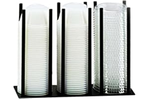 Cal-Mil 1516-2-13 Remekin and Lid Organizer, 8.125" W x 3" D x 6" H, Black