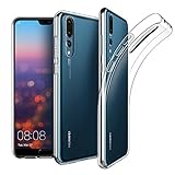 EasyAcc Case for Huawei P20 Pro, Soft TPU Crystal Clear Slim Anti Slip Case Transparent Back Protector Cover Compatible with Huawei P20 Pro 6.1''