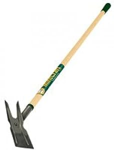 MINTCRAFT 33290 2-Prong Hoe Wood Handle with Grip
