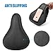 USHAKE Bike Gel Seat Cushion Cover, Bicycle Saddle Seat Cover for Women and Men in Road Bike Cruiser and Stationary Exercise Bike, Outdoor or Indoor Cycling (02blue)…