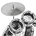 Best Choice Products 11-Piece Kids Beginner Drum Kit, Musical Instrument Toy Drum Set for Music Practice w/Bass, Toms, Snare, Cymbal, Stool, Stand Drumsticks - Black