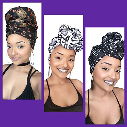 First Lady African Headwrap Collection ( 3 headwraps)