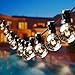 Gorld 100Ft G40 Globe String Lights, UL listed Backyard Lights, Super Long Hanging Indoor/Outdoor String Light for Deckyard Tents, Patios, Weddings, Party Decor, 67 Clear Bulbs + 4 Spare, Black