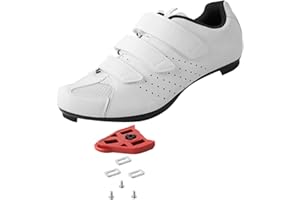 ROKNEMO Unisex Cycling Shoes with Look Delta Cleats - Peloton Compatible Spin Shoes with SPD Clips - Indoor Shimano Road Bike for Men Women
