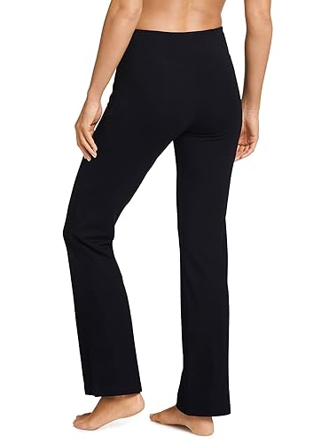 Jockey Women's Activewear Cotton Stretch Bootleg Pant, Black, L in