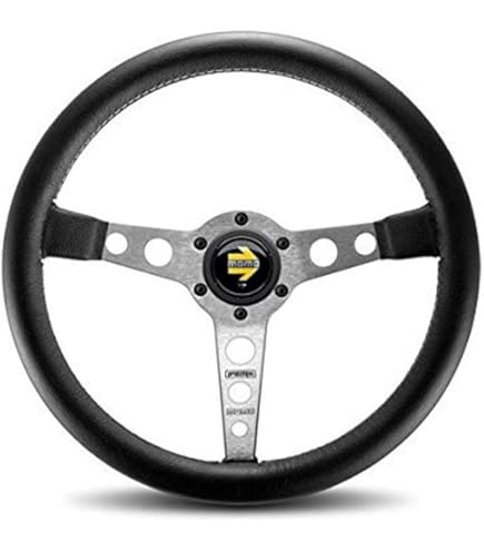 パーツ Momo 350mm steering wheel Amazon.com: MOMO R1905_35L Mod 07 350 mm Leather Steering Wheel