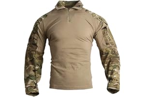 EMERSONGEAR Upgraded Version G3 Combat Shirt,Tactical Hiking Hunting Fishing Long Sleeve Camo Shirts for Men